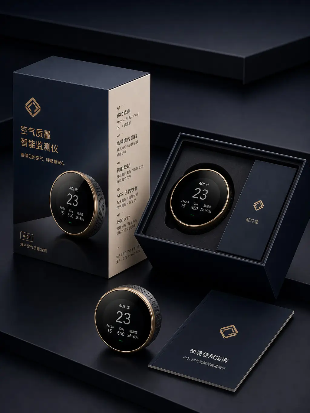 Smart air-quality monitor packaging localised for the Chinese market