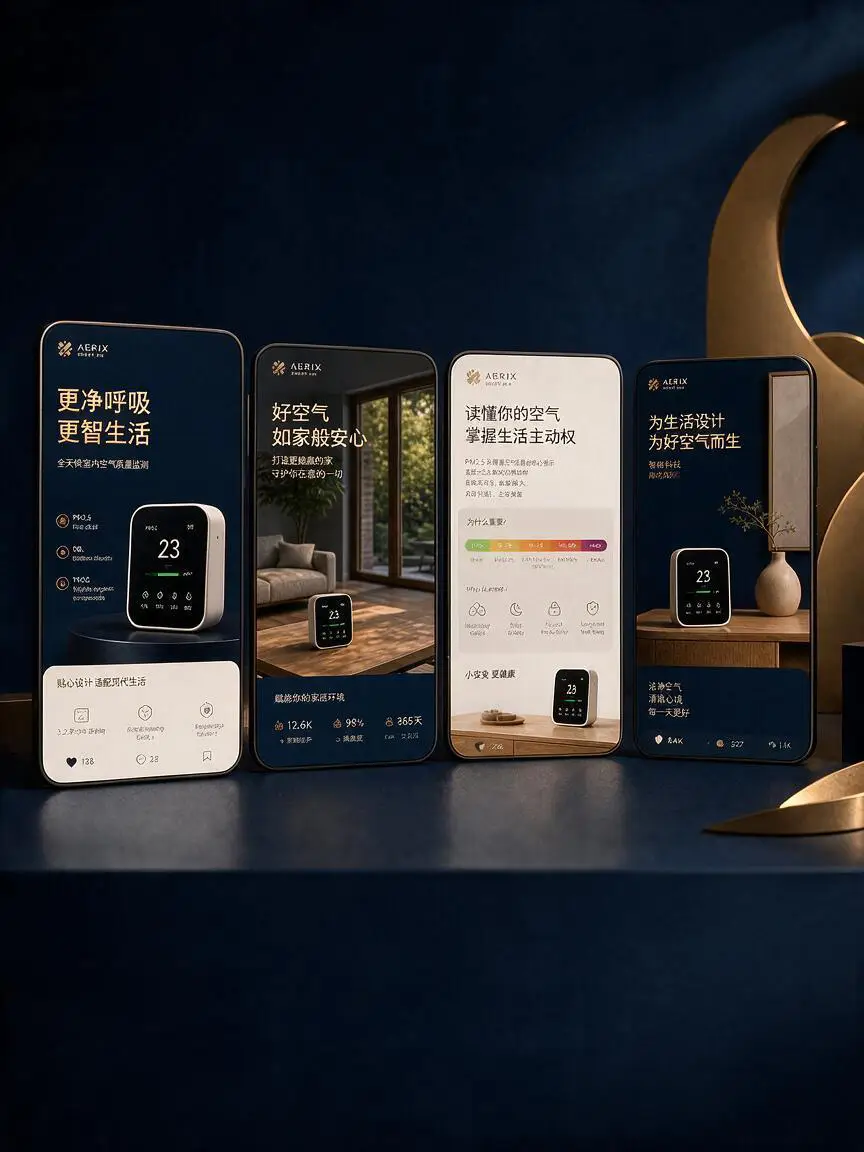 Social-media campaign for the smart air-quality brand localised for the Chinese market
