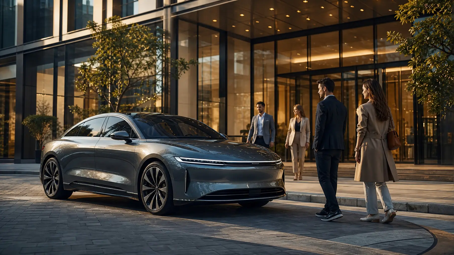 A modern car entering a new commercial market
