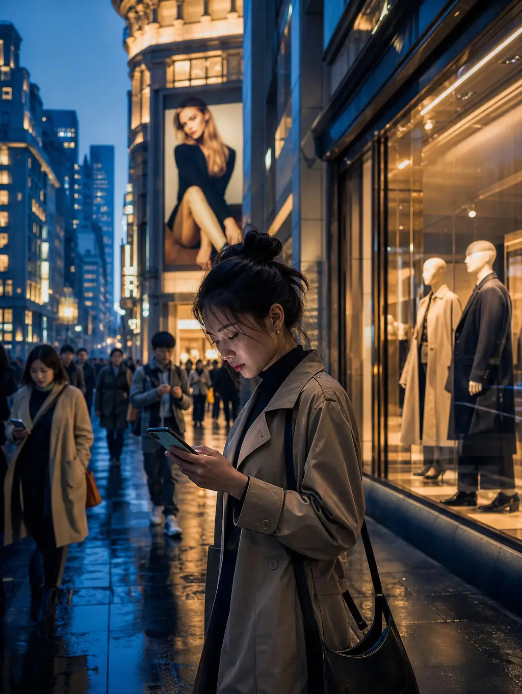 International campaign scene representing communication between Chinese and European audiences