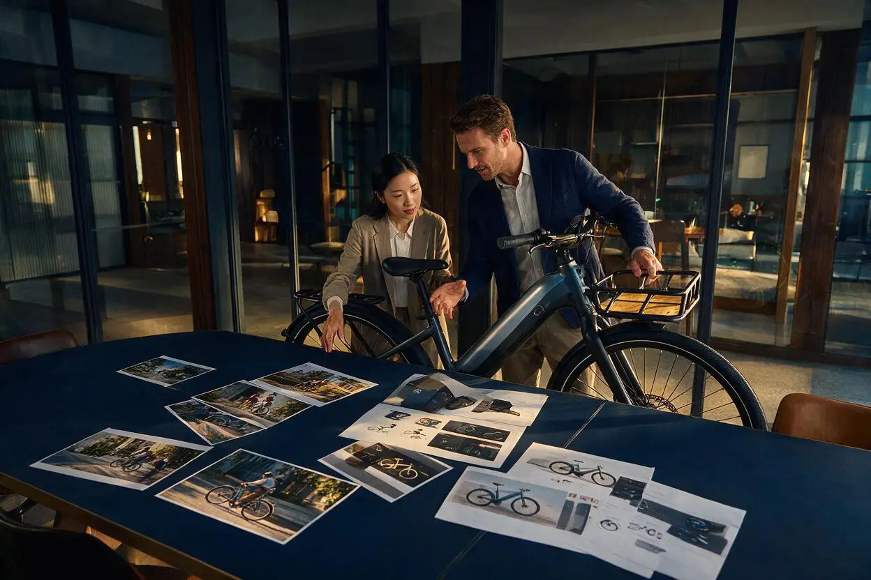 International team planning the European market entry of a commuter e-bike